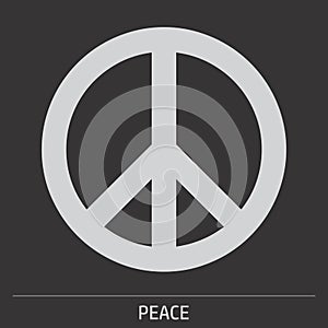 Peace icon illustration