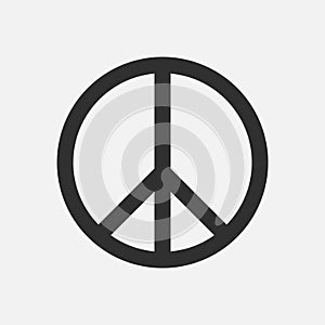 Peace icon isolated on white background. Vector illustration
