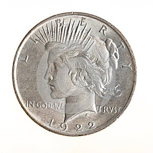 Peace Liberty Silver Dollar