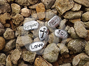 Peace Love Joy Love Stones