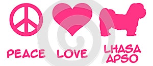 Peace, Love, Lhasa Apso