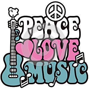 Peace-Love-Music_Pink and Blue