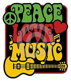 Peace-Love-Music_Rasta Colors