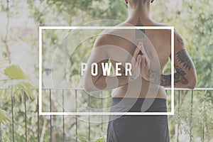 Peace Meditation Practice Power Concept