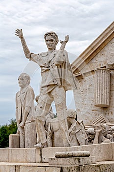 Peace Memorial The upheaval, Monument to the Pan-European Picnic 1989 at St. Margarethen, Burgenland, Lake Neusiedl