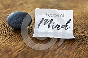 Peace of Mind Concept