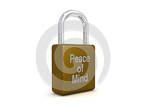 Peace of mind padlock