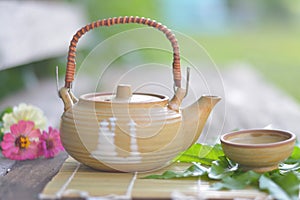 Peace of mind with teapot.