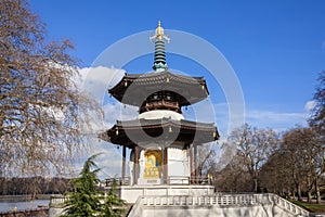 The Peace Pagoda in Battersea Park London