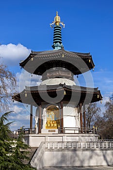 The Peace Pagoda in Battersea Park London