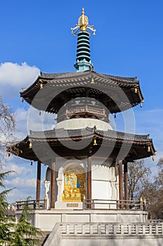 The Peace Pagoda in Battersea Park London