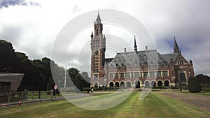 The Peace Palace, a historic international law administrative building in The Hague, the Netherlands