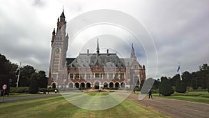 The Peace Palace, a historic international law administrative building in The Hague, the Netherlands