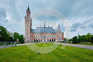 The Peace Palace international law administrative building in The Hague, the Netherlands