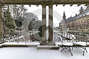Peace Palace, Vredespaleis, under the Snow