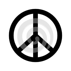 Peace Sign Religious Symbol Pacificist Pictogram photo