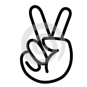 Peace sign vector illustration by crafteroks