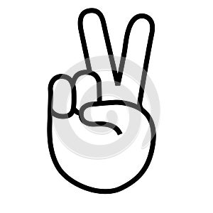 Peace sign vector illustration by crafteroks