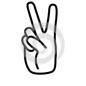 Peace sign vector illustration by crafteroks
