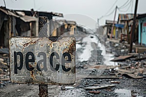 peace sign in warzone