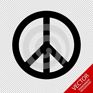 Peace Sign For Websites And Apps - Vector Icon - Isolated On Transparent Background