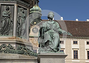 Peace Statue, Monument to Francis II in a courtyard at the Hofburg Palace, Vienna