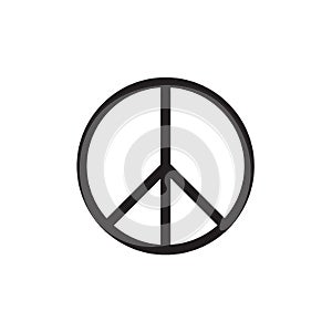 Peace Symbol Vector Icon EPS10 .