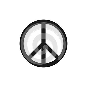 Peace Symbol. Vector web Icon for website. Flat vector illustration EPS 10