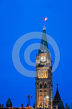 Peace Tower and Centennial Flame Ottawa, Canada