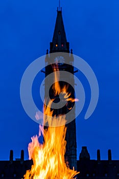 Peace Tower and Centennial Flame Ottawa, Canada