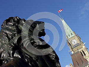 Peace Tower and Lion