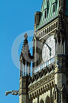 The Peace Tower On Parliament Hill, Ottawa, Ontari
