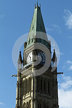 The Peace Tower On Parliament Hill, Ottawa, Ontari