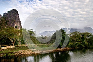 Peace town in the morning.