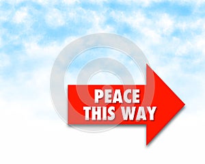 Peace, this way -  super quality business picture