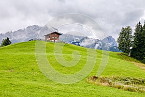 Peaceful alpine landscape