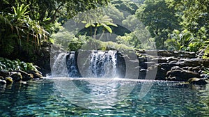 The peaceful atmosphere of the waterfall and natural pool make it the perfect setting for a romantic picnic with that