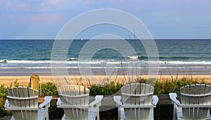 Peaceful beach in North Carolina