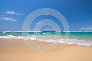 Peaceful beach scene