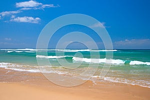 Peaceful beach scene