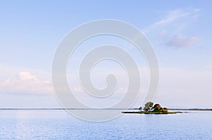 Peaceful calm lake Nong Han Sakon Nakhon - Thailand