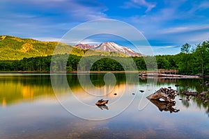 Peaceful Coldwater Lake On A  Beautiful Spring Day