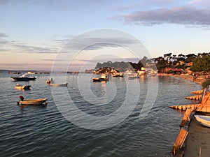Peaceful Early Morning on Le Canon Oyster Village, Cap-Ferret Peninsula, Bassin d'Arcachon, Gironde, South West France