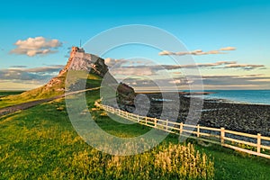 Peaceful evening at Lindisfarne castle