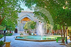 Peaceful garden in Shiraz, Iran