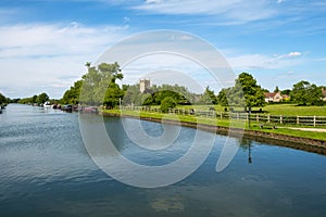 Peaceful Gloucester & Sharpness Canal at Splatt Bridge on a sunny spring afternoon