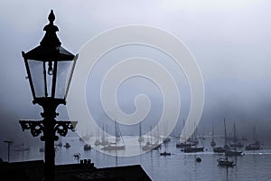 A peaceful harbour in early morning light