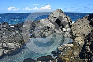 Peaceful Hidden Natural Pool Along Arubas Coast