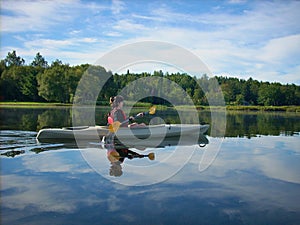 Peaceful kayak