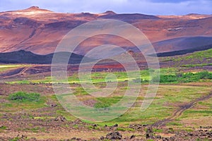 Peaceful landscape in Iceland